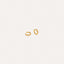 The Ada - Pearl and Crystal Mini Hoops in Gold