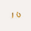 The Everyday Twist Hoops in Gold