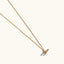 The Everyday Delicate T-Bar Necklace in Gold