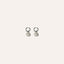 The Sylvie - Freshwater Pearl Drop Hoops in SILVER